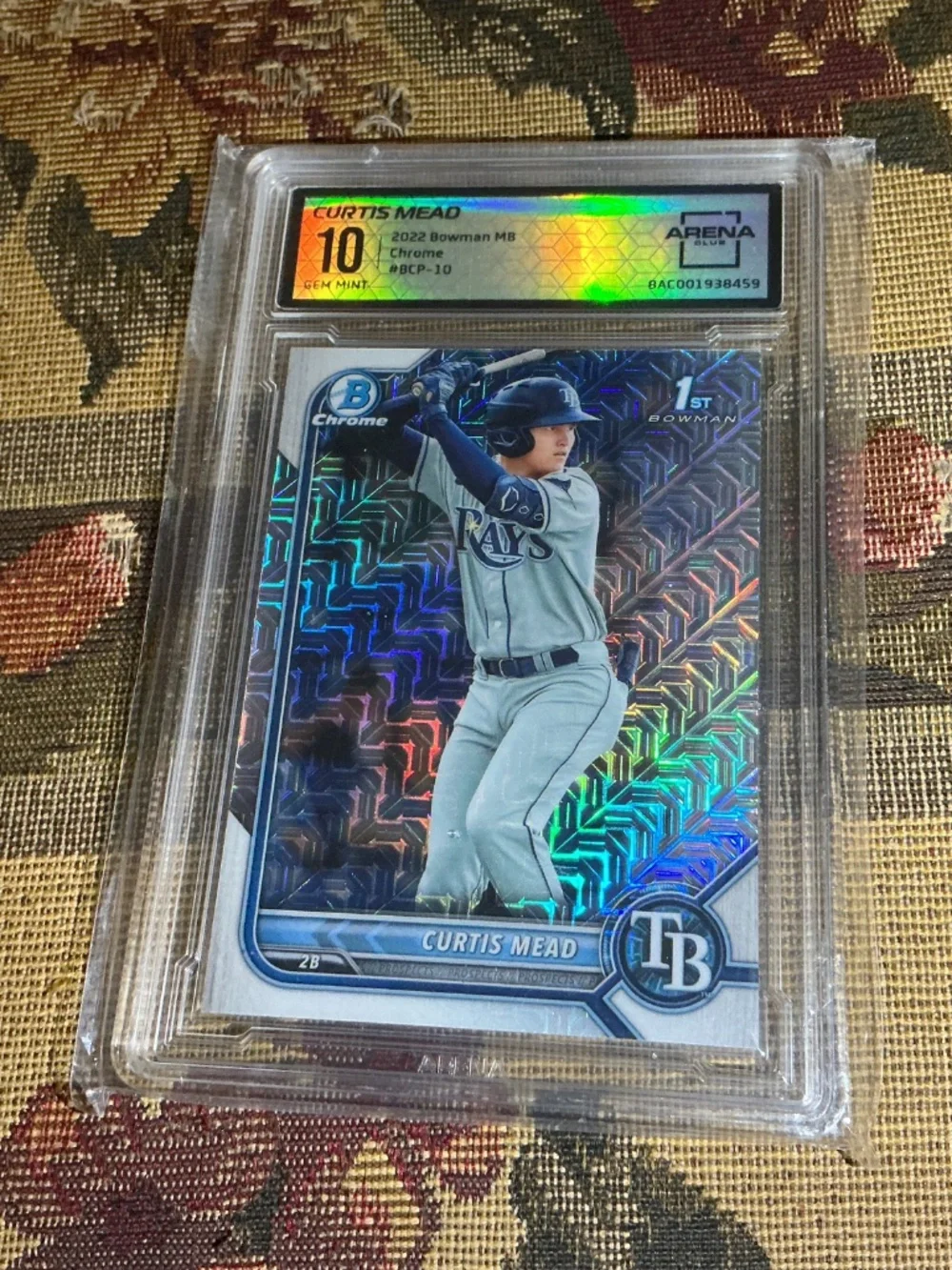 2022 Bowman Curtis Mead  mega box #BCP-10 graded rookie card Arena 10